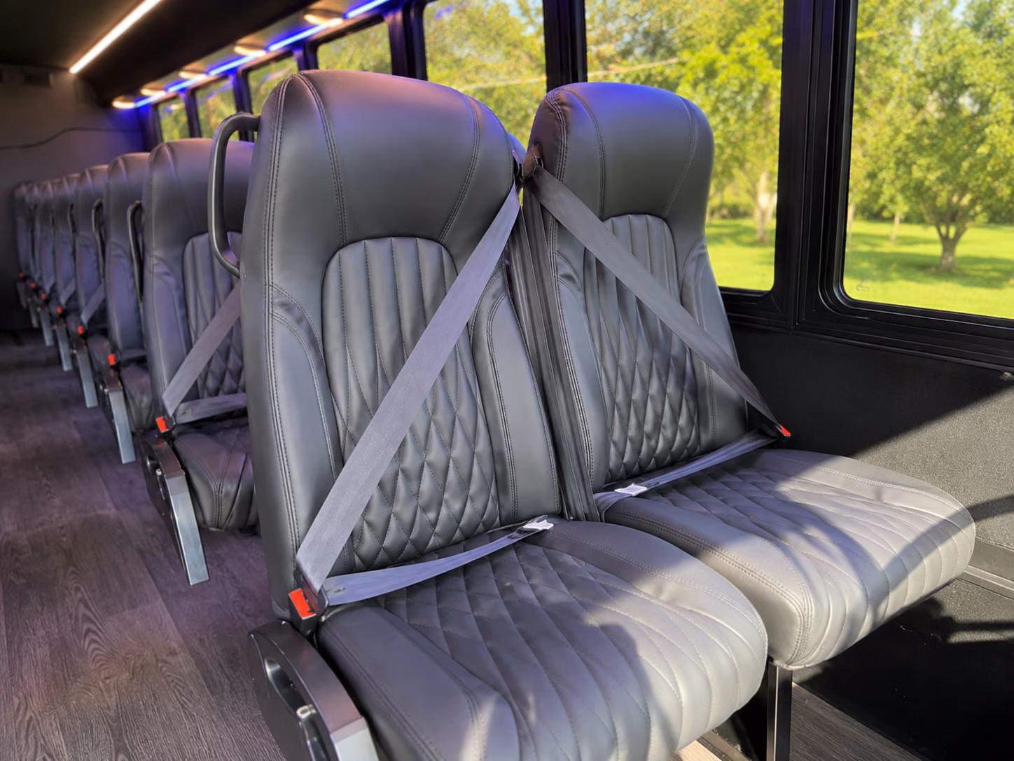 18 passenger minibus inside