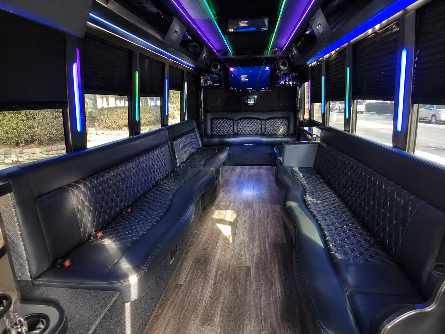 west jordan 15 passenger party bus interior
