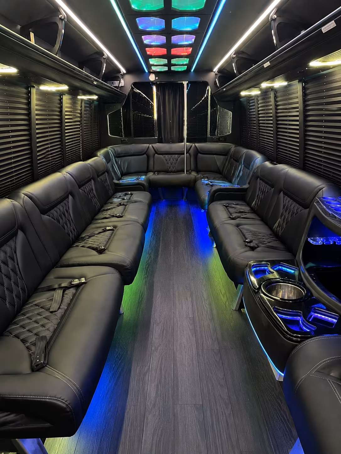 west jordan 20 passenger party bus interior